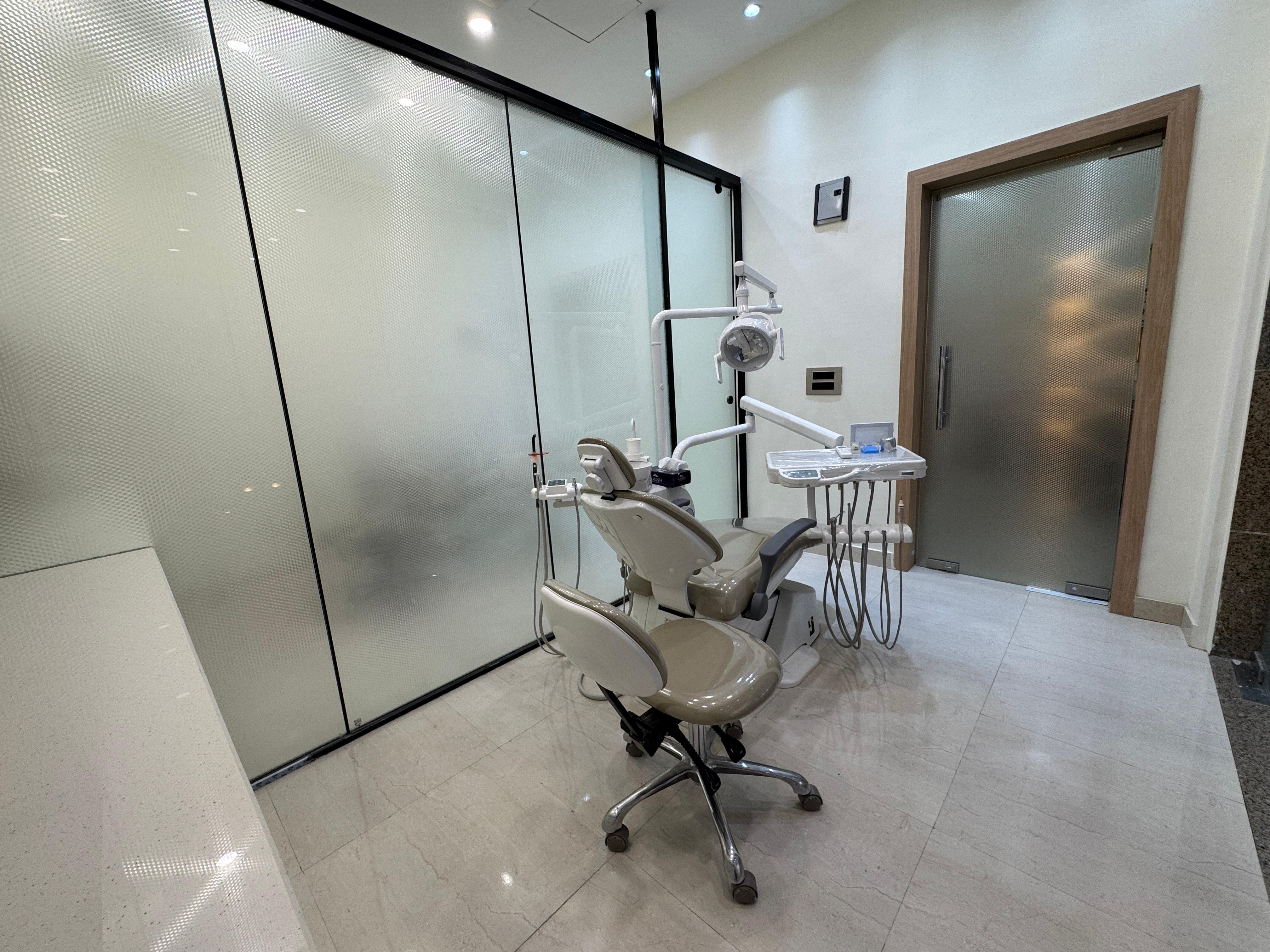 Modern clinic interior with advanced equipment