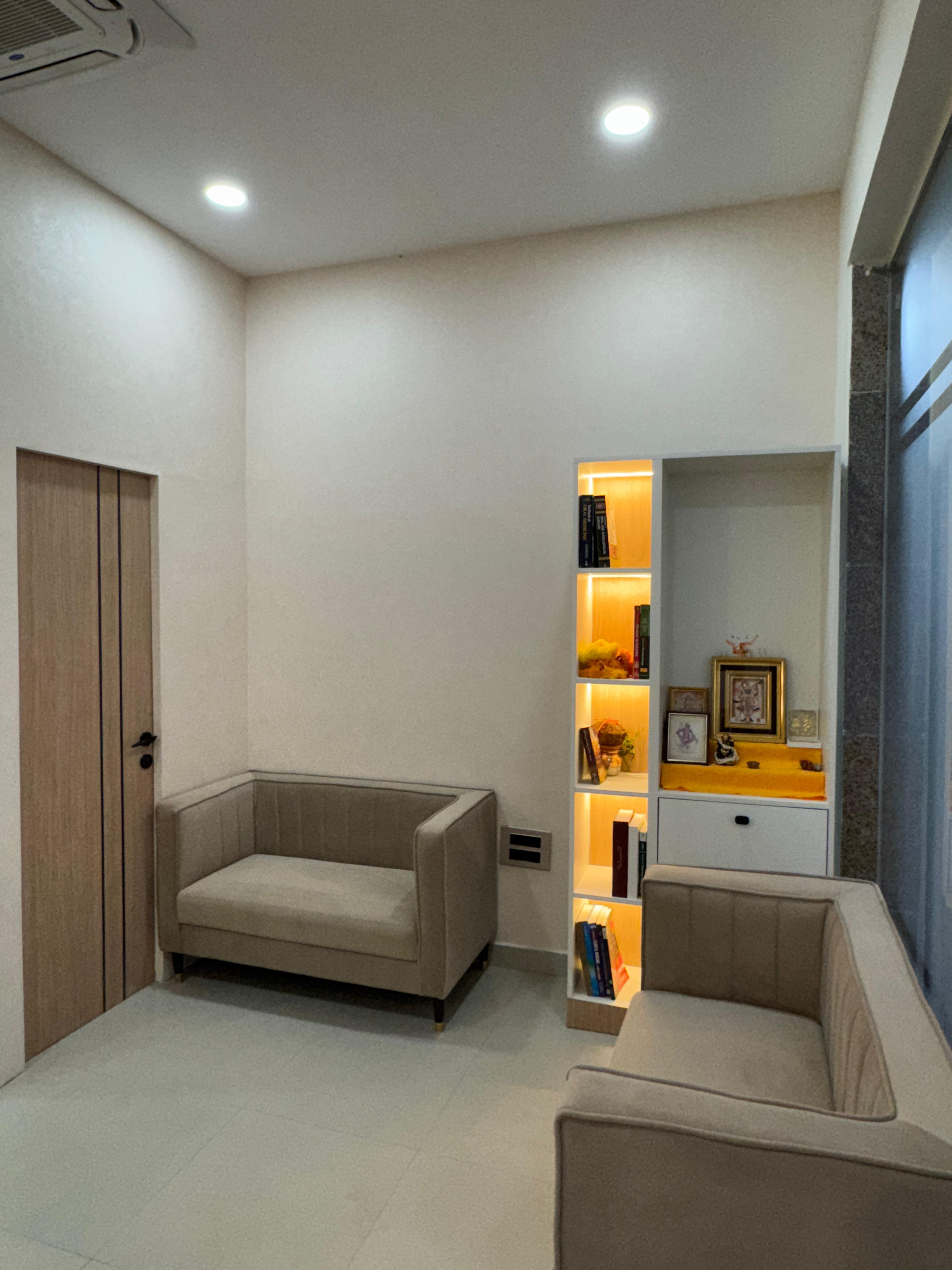 Comfortable waiting area with modern design
